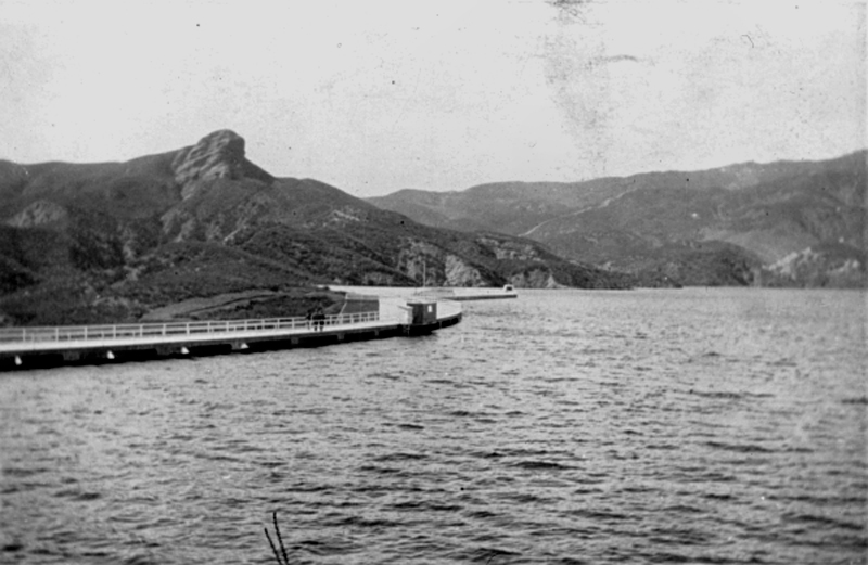 Not "the" last, but one of the last photos of the St. Francis Dam intact. Photograph 3-9-1928. 