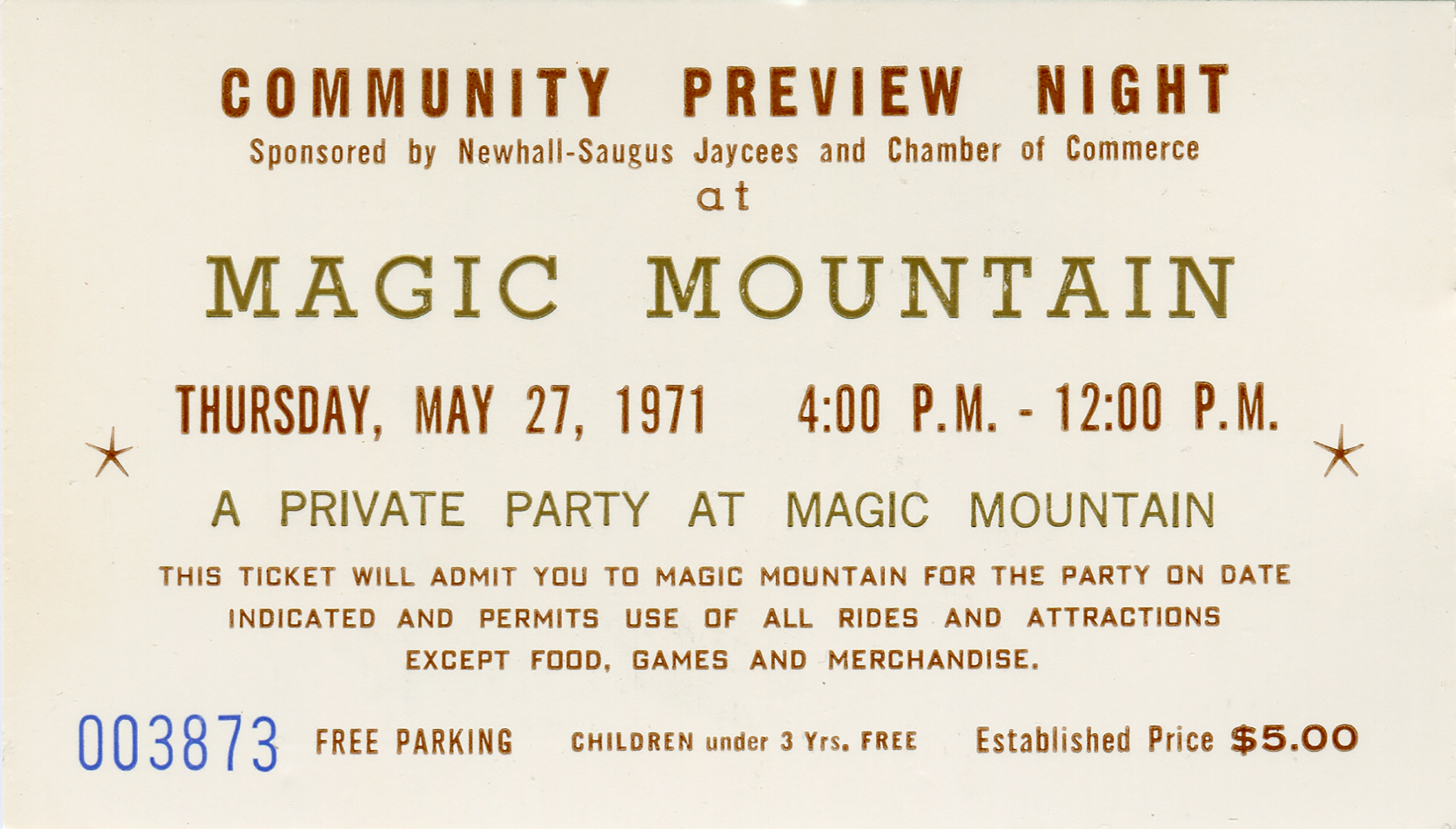 LW2075a Magic Mountain Community Preview Night