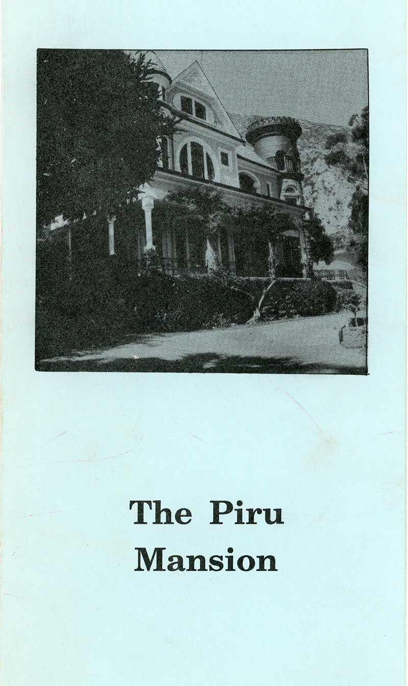 LW3029 Piru Brochure (History of) The Piru Mansion