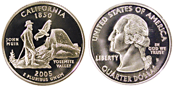 2005-S California quarter