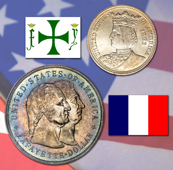 Isabella Quarter, Lafayette Dollar