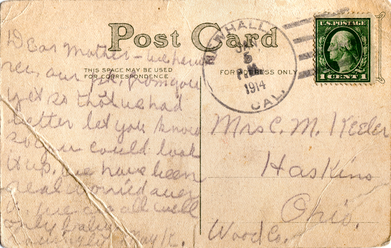 SCVHistory.com LW2677a | Newhall | Generic Postcard, Newhall Postmark ...
